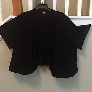 Black short sleeve wrap 2X